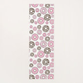 Donuts, roze donuts, witte donuts yogamat (Achterkant)