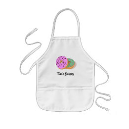 Donuts roze muntgroene bakkerij kinder schort