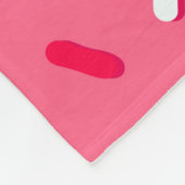 Donut's ruit naadloos patroon, roze achtergrond, t fleece deken (Hoek)