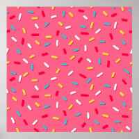 Donut's ruit naadloos patroon, roze achtergrond, t