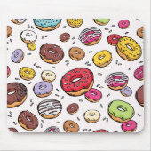 Donuts seamless pattern muismat (Voorkant)