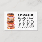 Donuts Shop Bakkerij Schattigee QR Code Loyalty Ka (Voorkant)