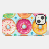 Donuts, snoepgoed iPhone hoesje (Achterkant horizontaal)