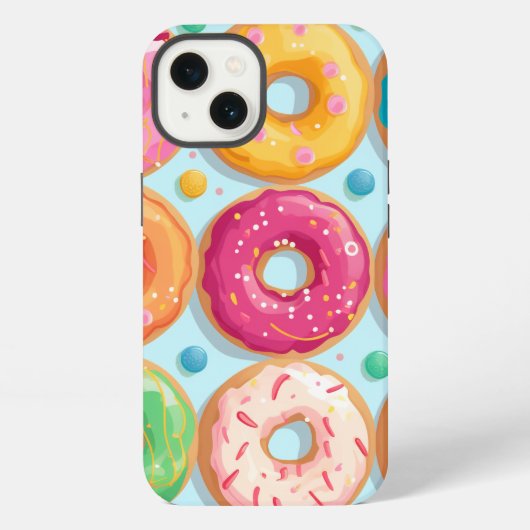 Donuts, snoepgoed iPhone hoesje (Achterkant)