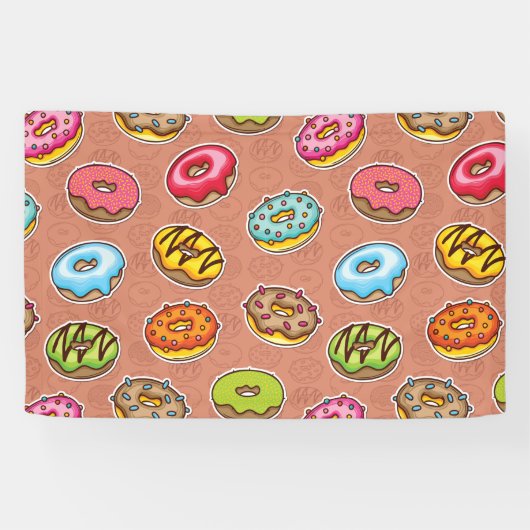 Donuts spandoek (Horizontaal)