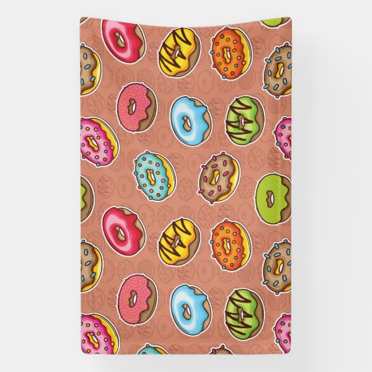 Donuts spandoek (Verticaal)