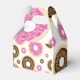 Donuts & Sprinkles Roze Bruin Yummy Party Favor Bedankdoosjes