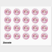Donuts Sprinkles Waterverf Dank u Ronde Sticker (Vel)