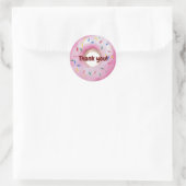 Donuts Sprinkles Waterverf Dank u Ronde Sticker (Tas)