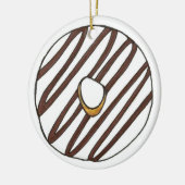Donuts Strawberry Vanilla Zebra Stripe Doughnut Keramisch Ornament (Links)