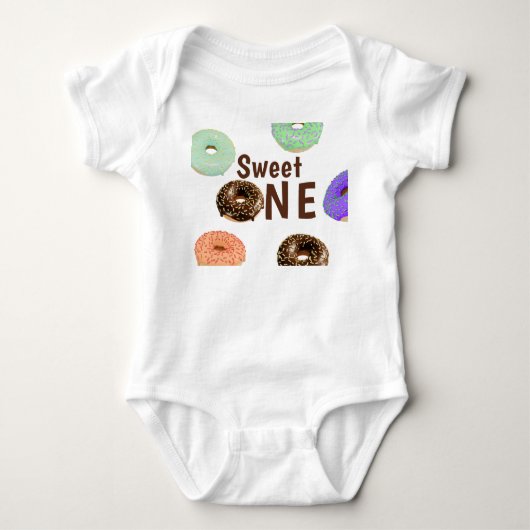 Donuts Sweet One 1e Verjaardag Romper (Voorkant)