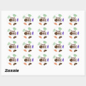 Donuts Sweet One 1e Verjaardag Ronde Sticker (Vel)