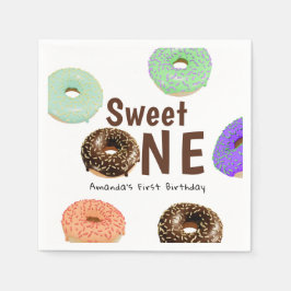 Donuts Sweet One 1e Verjaardag Servet