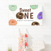 Donuts Sweet One 1e Verjaardag Spandoek (Insitu)
