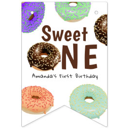 Donuts Sweet One 1e Verjaardag Vlaggetjes