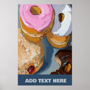 Donuts tekst toevoegen poster
