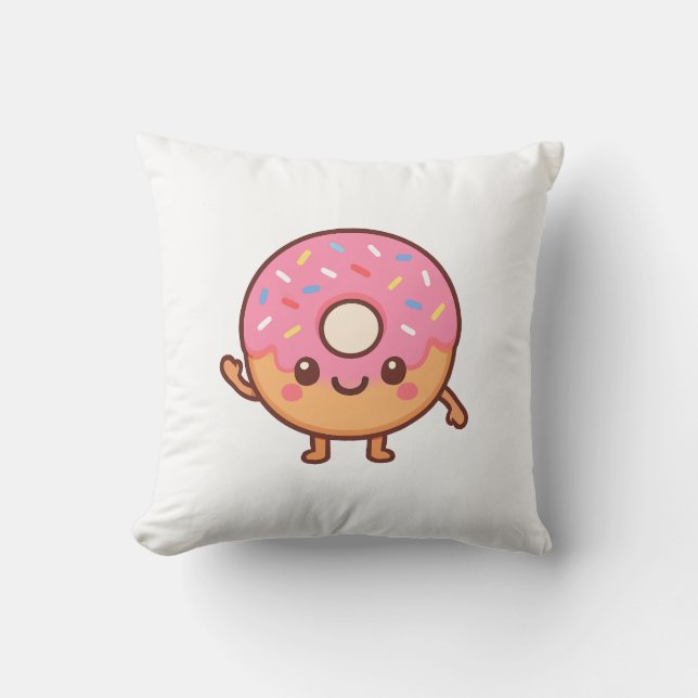Donuts Throw Pillow Kussen (Voorkant)