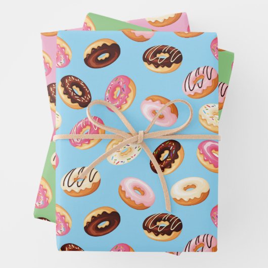 Donuts Tiled Design Inpakpapier Vel (In situ)