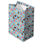 Donuts Tiled Design Medium Cadeauzakje (Voorkant Gekanteld)