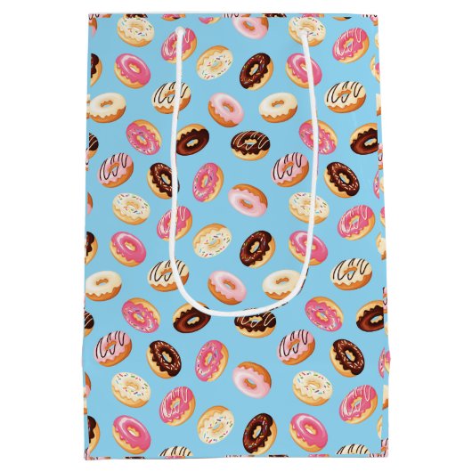 Donuts Tiled Design Medium Cadeauzakje (Achterkant)