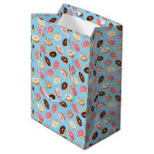 Donuts Tiled Design Medium Cadeauzakje (Achterkant Gekanteld)