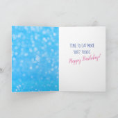 Donuts-time to Eat more Hole Foods Birthday Kaart (Binnen)