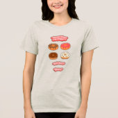 Donuts Tri-Blend Shirt (Voorkant)