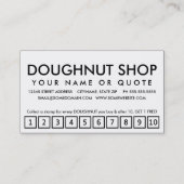 donuts. trouwerekaart klantenkaartje (Achterkant)