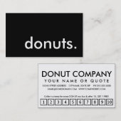 donuts. trouwerekaart klantenkaartje (Voorkant / Achterkant)
