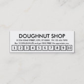 donuts. trouwerekaart klantenkaartje (Achterkant)