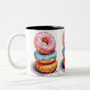 Donuts Tweekleurige Koffiemok