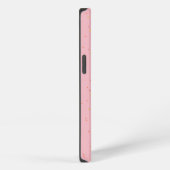 Donuts Typografie ontwerp over Donut Achtergrond iPhone Hoesje (Rechterkant)