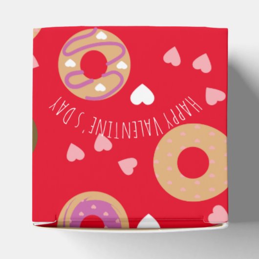 Donuts Valentijnsdag Harten Rood Roze Bedankdoosjes (Bovenkant)