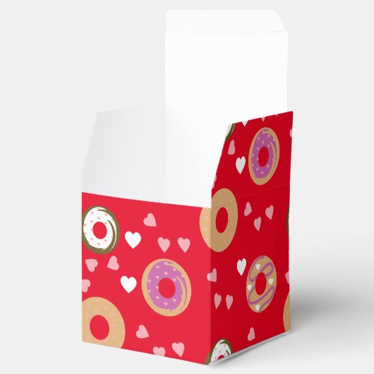 Donuts Valentijnsdag Harten Rood Roze Bedankdoosjes (Geopend)