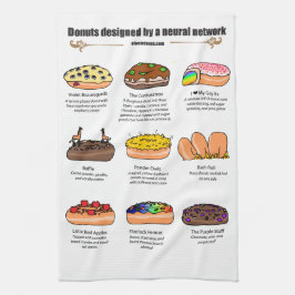 Donuts van AI Weirdness - Kitchen Towel Theedoek