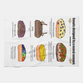 Donuts van AI Weirdness - Kitchen Towel Theedoek (Horizontaal)