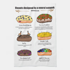 Donuts van AI Weirdness - Kitchen Towel Theedoek