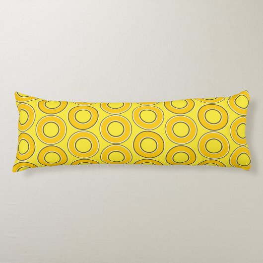 Donuts van Butterscotch Retro Lichaamskussen (Voorkant)