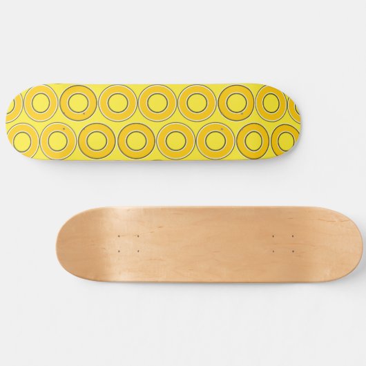 Donuts van Butterscotch Retro Persoonlijk Skateboard (Horizontaal)