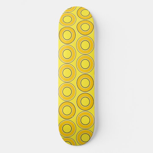 Donuts van Butterscotch Retro Persoonlijk Skateboard (Voorkant)