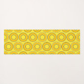 Donuts van Butterscotch Retro Yogamat (Achterkant (horizontaal))
