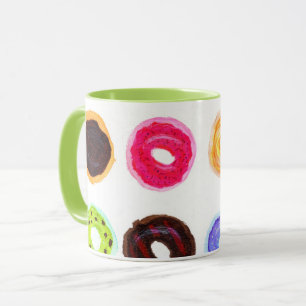 Donuts van de tientallen mok