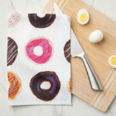 Donuts van de tientallen theedoek (Quarter Fold)