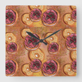 Donuts Vierkante Klok (Voorkant)