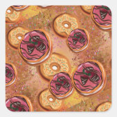 Donuts Vierkante Sticker (Voorkant)