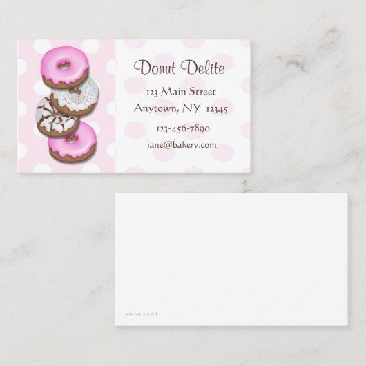 Donuts Visitekaartje (Voorkant / Achterkant)