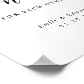 Donuts voor Elke Andere Bruiloft Dessert Tafelteke Poster (Hoek)