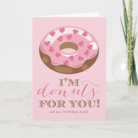 Donuts voor je Valentijnsdag kaarten (Voorkant)