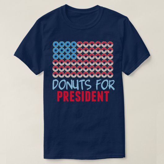 Donuts voor President T-shirt (Design voorkant)