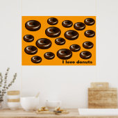 Donuts voor vader poster (Keuken)
